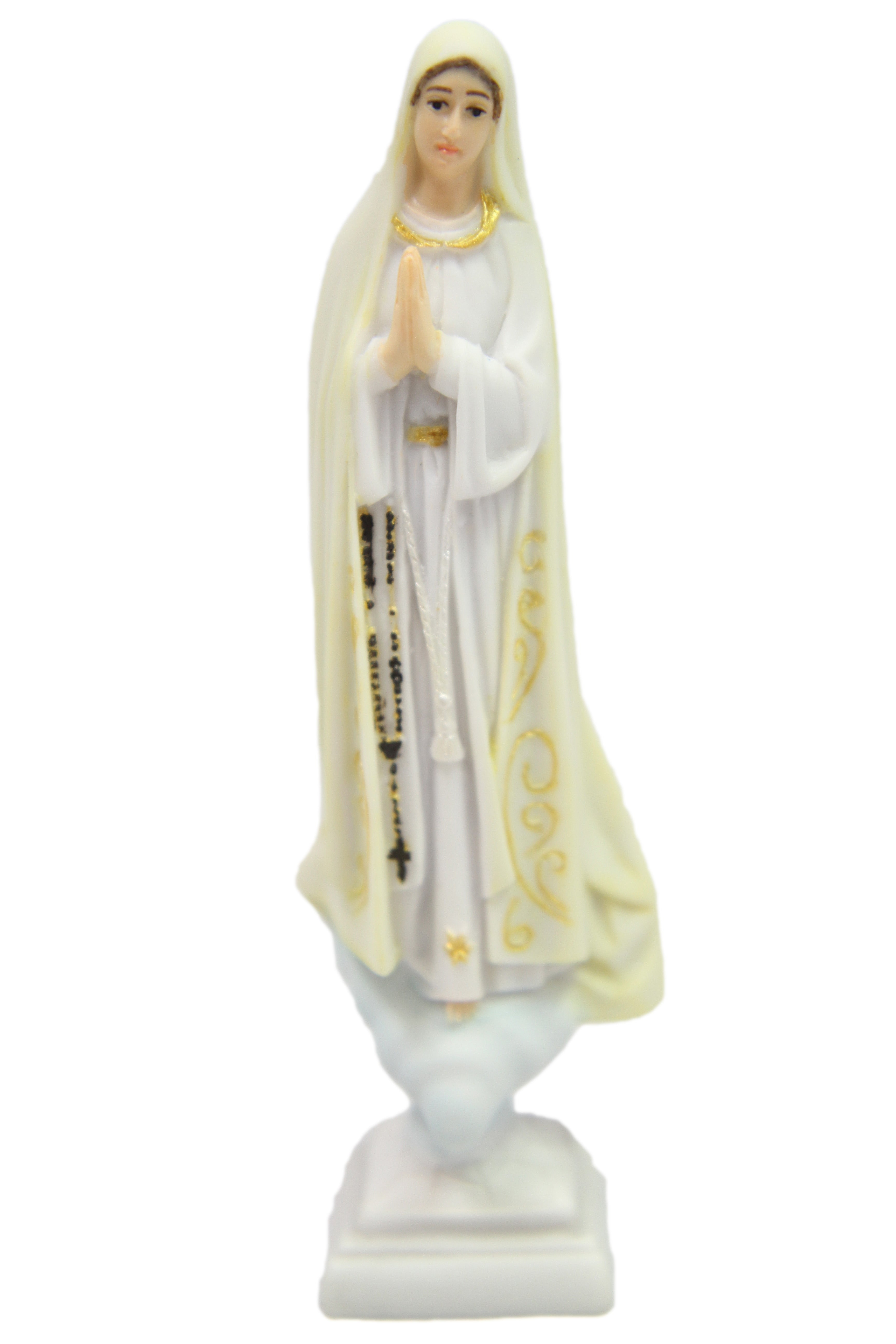 6.25 Inch Our Lady of Fatima Virgin Mary Catholic Religious Statue Sculpture Figurine Vittoria Collection Made in Italy