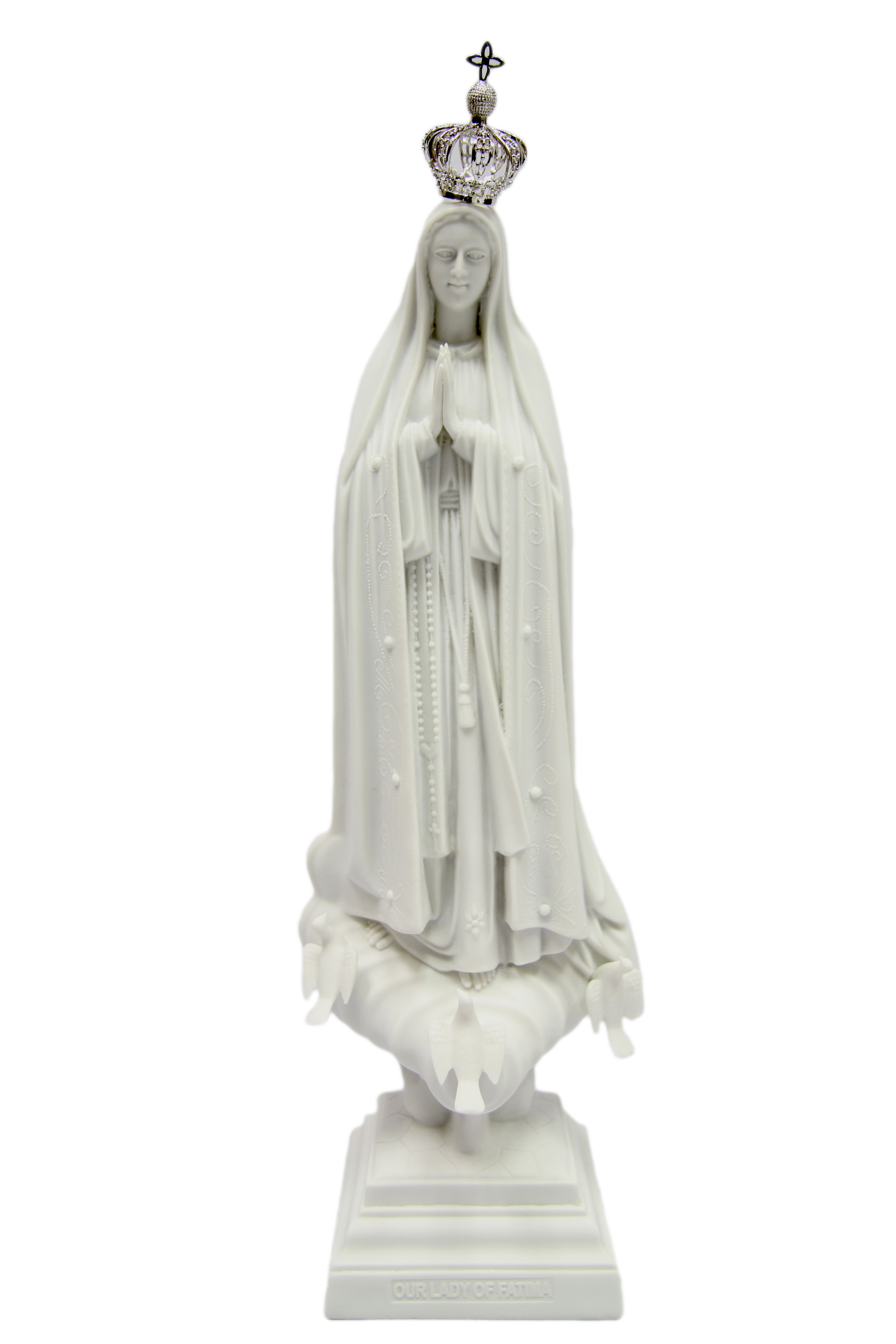 16.25 Inch Our Lady of Fatima Virgin Mary Catholic Statue Sculpture Religious Blessed Mother