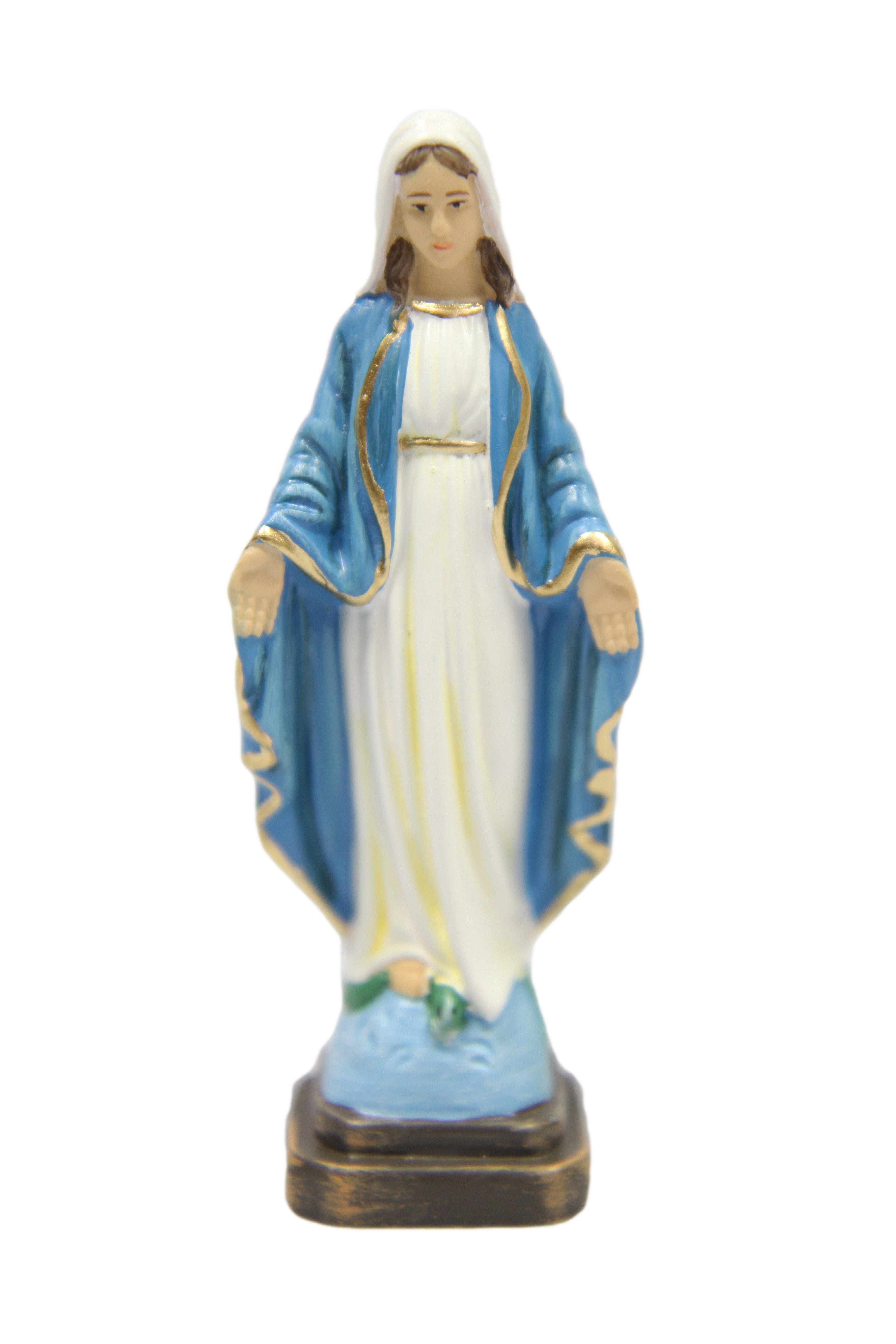 4.25 Inch Our Lady of Grace Virgin Mary Catholic Statue Vittoria Collection Made in Italy