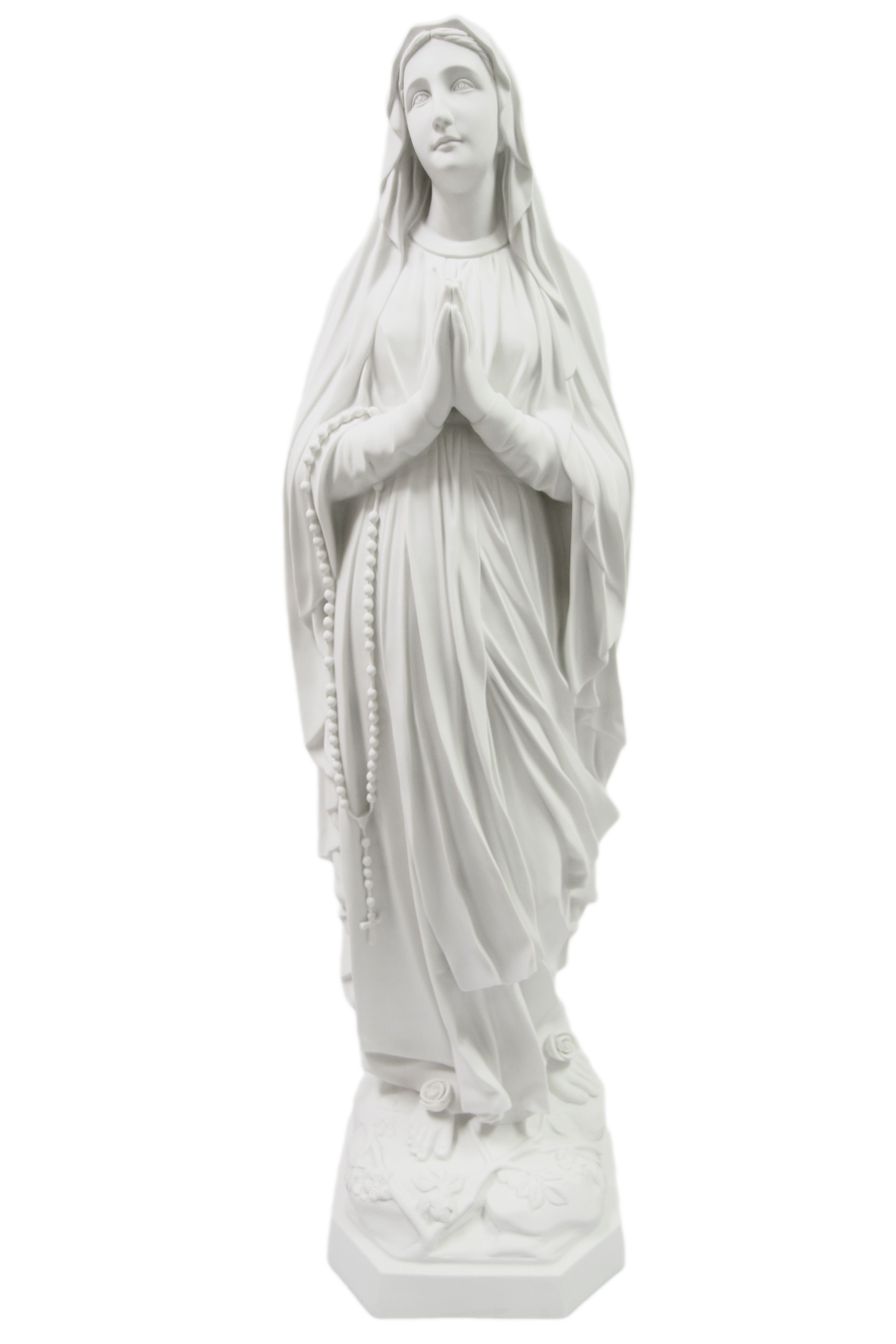 48 Inch Our Lady of Lourdes Virgin Mary Catholic Statue Sculpture Vittoria Collection Made in Italy