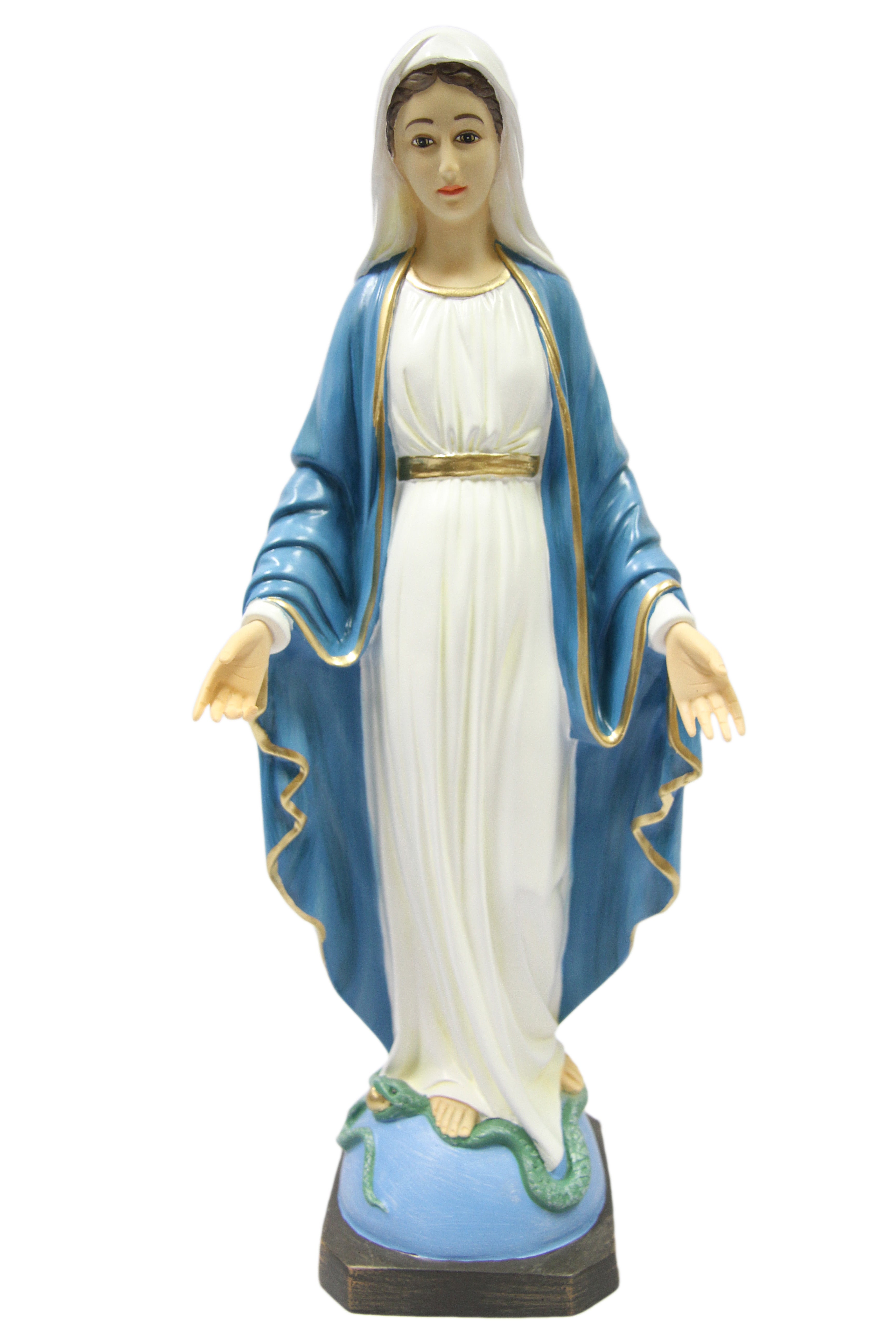 19 Inch Our Lady of Grace Virgin Mary Catholic Statue Vittoria Collection Made in Italy Hand Painted