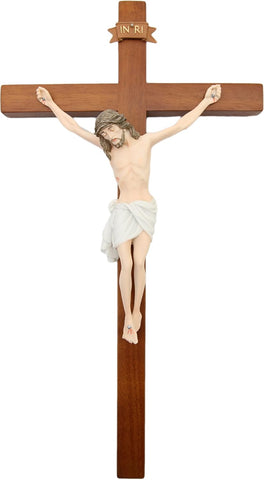 17" Wall Hanging Crucifix Cross Jesus Statue Catholic Vittoria Made in Italy Wood (Copy)