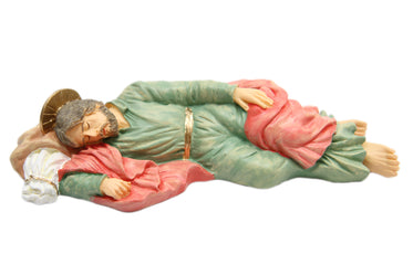8" Sleeping Saint St Joseph Catholic Statue Sculpture Catholic Religious Figurine for Home Blessing & Protection