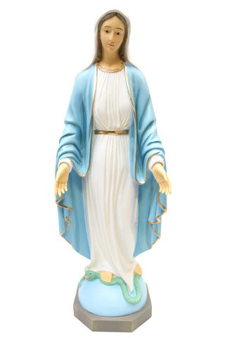 31 Inch Our Lady of Grace Virgin Mary Catholic Statue Sculpture Blessed Mother