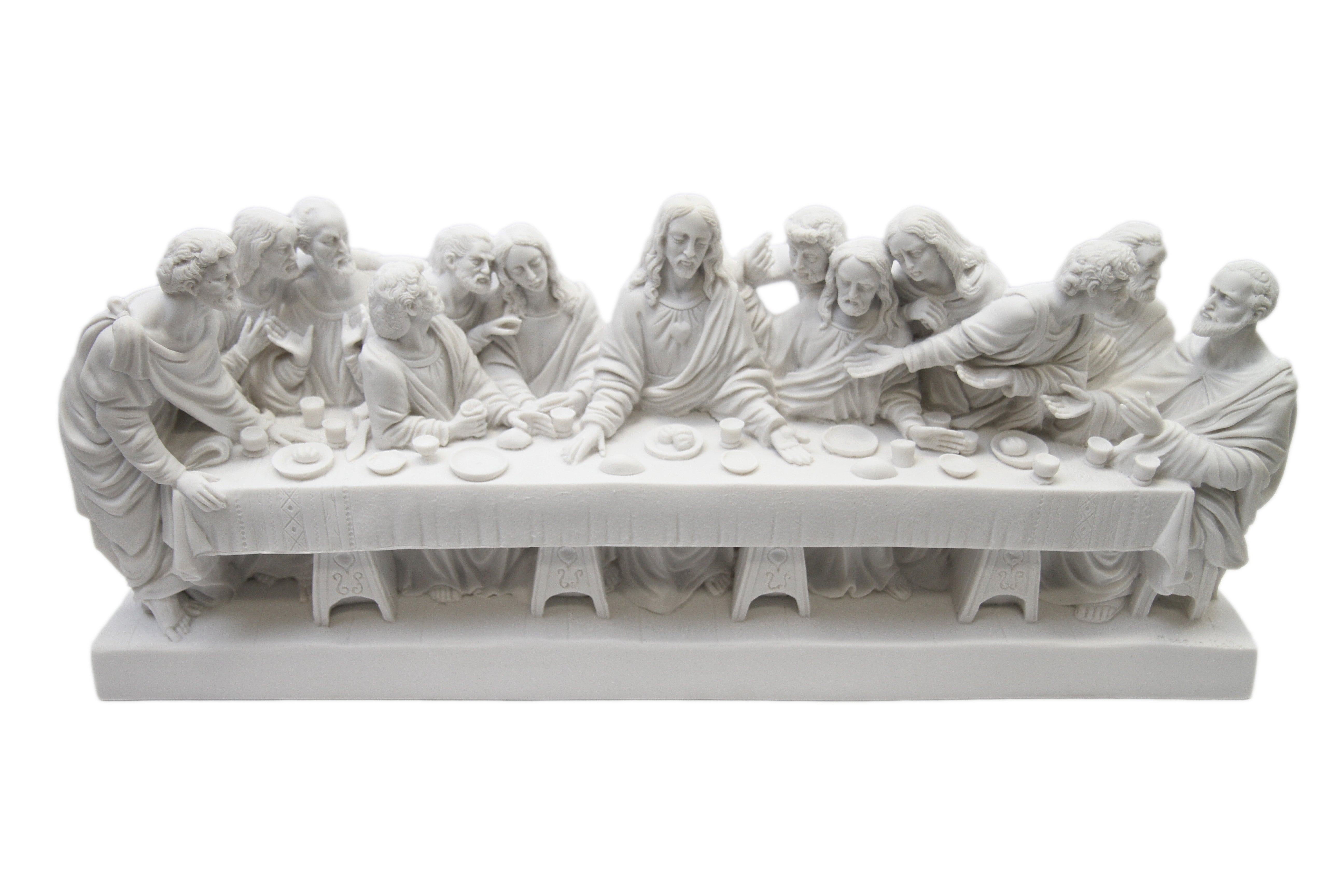 24.5" The Last Supper Statue Catholic Religious Sculpture