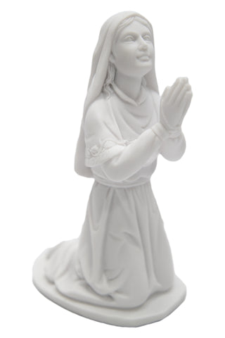 8" Saint St Bernadette of Lourdes Kneeling in Prayer Statue Sculpture Catholic Religious Figurine Vittoria Collection