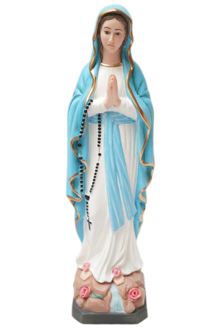 16" Our Lady of Lourdes Virgin Mary Catholic Statue Vittoria Collection Made in Italy