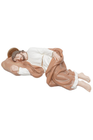 8 Inch Sleeping Saint St Joseph Catholic Statue Sculpture Figurine Vittoria Collection Made in Italy Religious