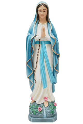 24 Inch Our Lady of Lourdes Virgin Mary Mother Catholic Statue Vittoria Collection Made in Italy Religious