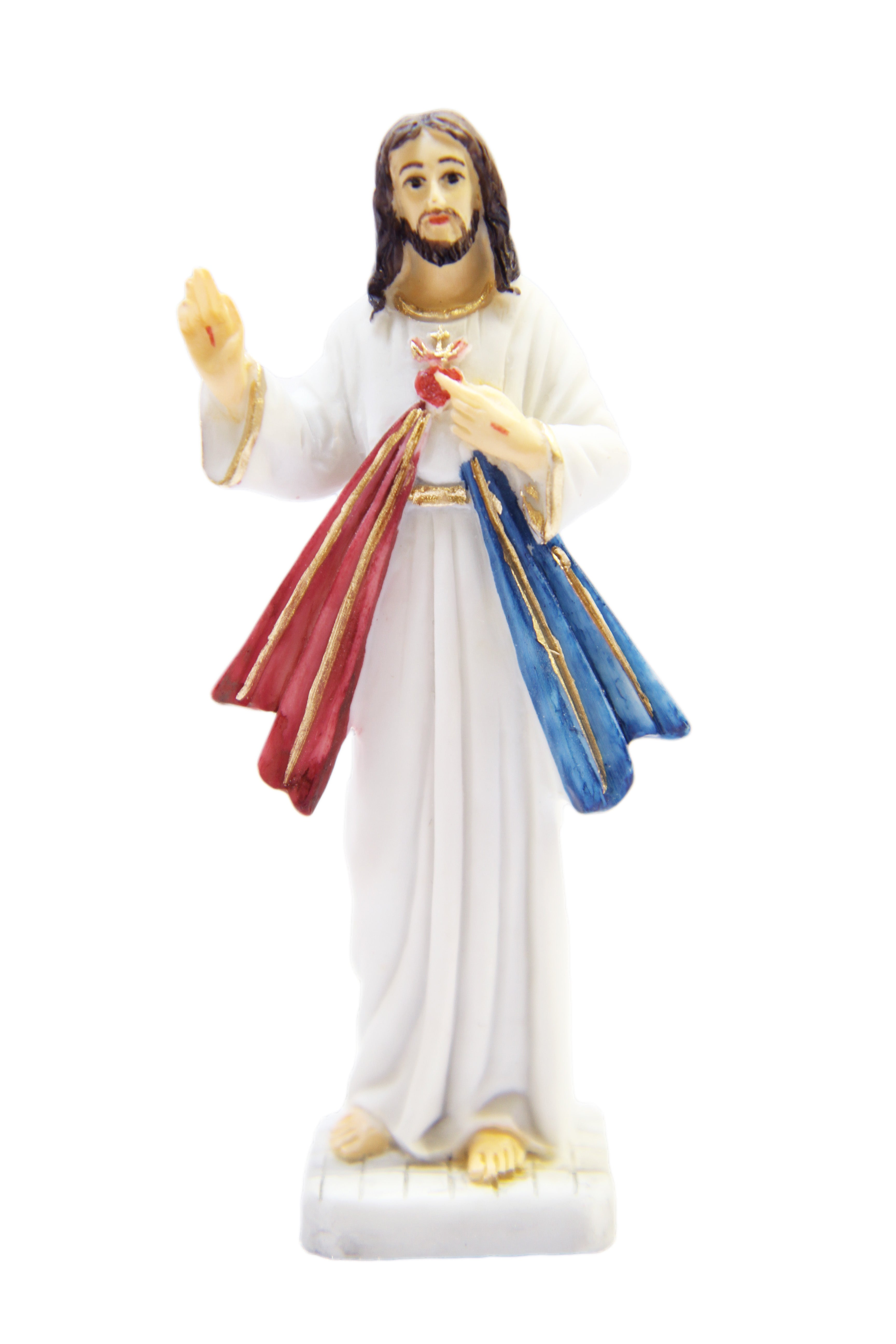4.25 Inch Divine Mercy Jesus Catholic Statue Sculpture Vittoria Collection Made in Italy