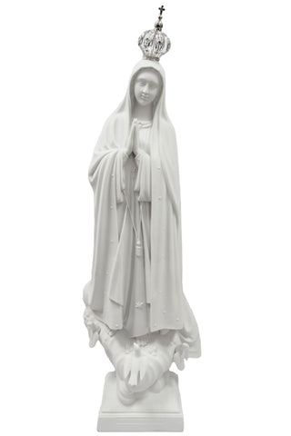 44 Inch Our Lady of Fatima Virgin Mary Catholic Statue Sculpture Religious Blessed Mother