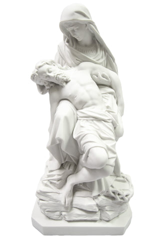 25 Inch La Pieta Michelangelo Catholic Statue Sculpture Vittoria Collection Made in Italy