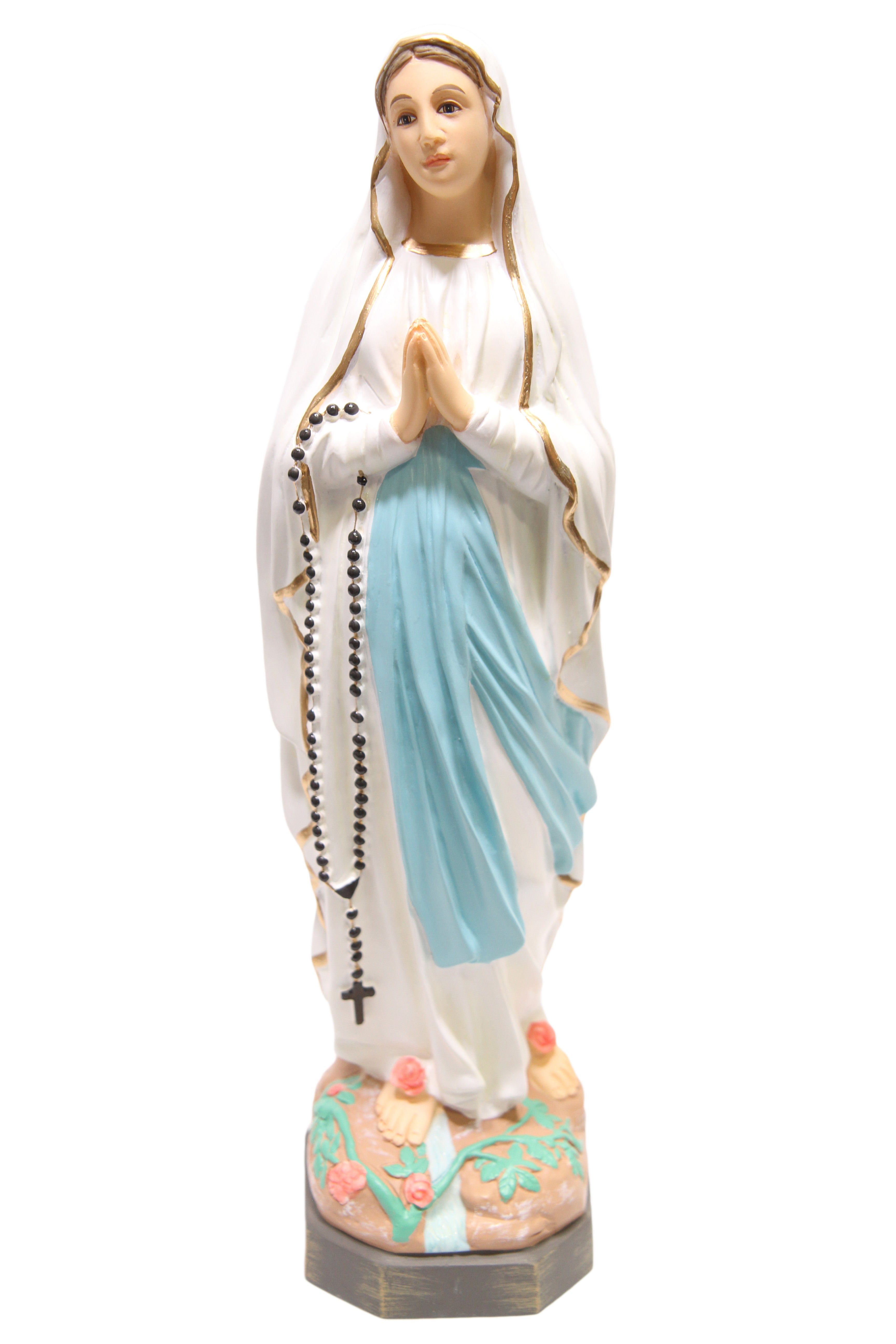16 Inch Our Lady of Lourdes Virgin Mary Catholic Statue Vittoria Collection Made in Italy Hand Painted