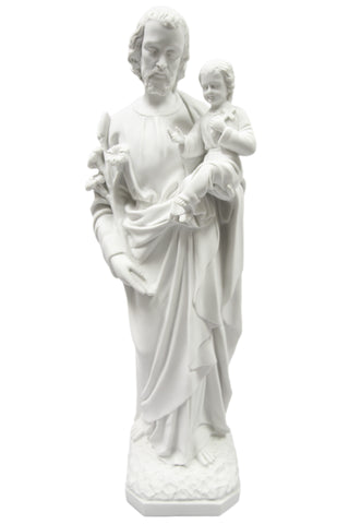 32 Inch Saint Joseph with Baby Jesus Catholic Statue Vittoria Collection Made in Italy