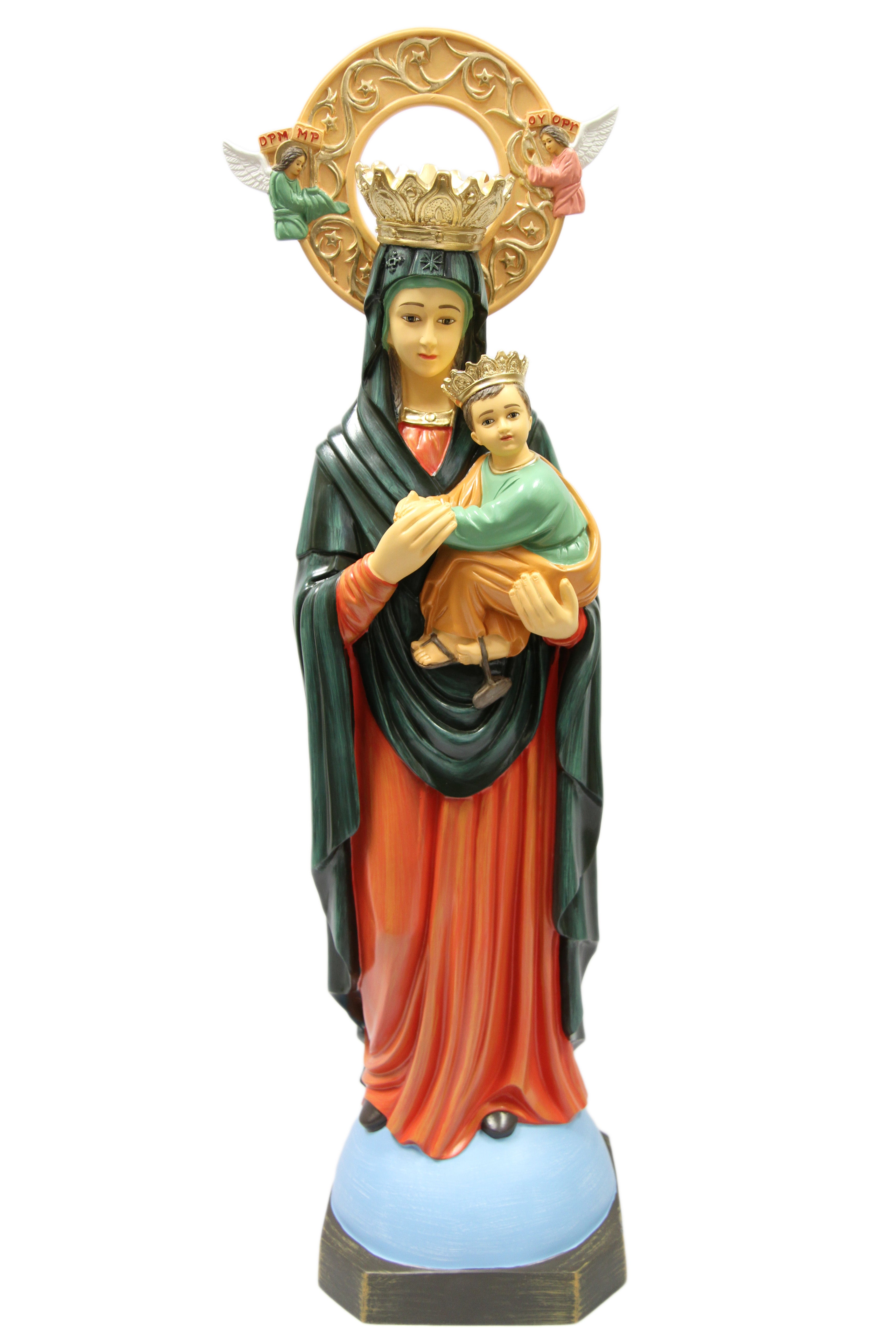35 Inch Our Lady of Perpetual Help Catholic Statue Sculpture Figurine Hand Painted
