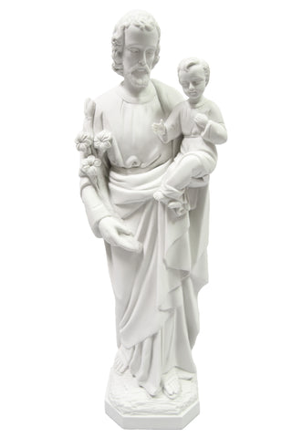 25.5 Inch Saint Joseph with Baby Jesus Catholic Statue Vittoria Collection Made in Italy