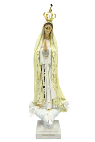 28 Inch Our Lady of Fatima Virgin Mary Catholic Statue Religious Figurine Made in Italy