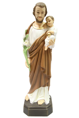 16 Inch Saint Joseph with Baby Jesus Catholic Statue Vittoria Collection Made in Italy