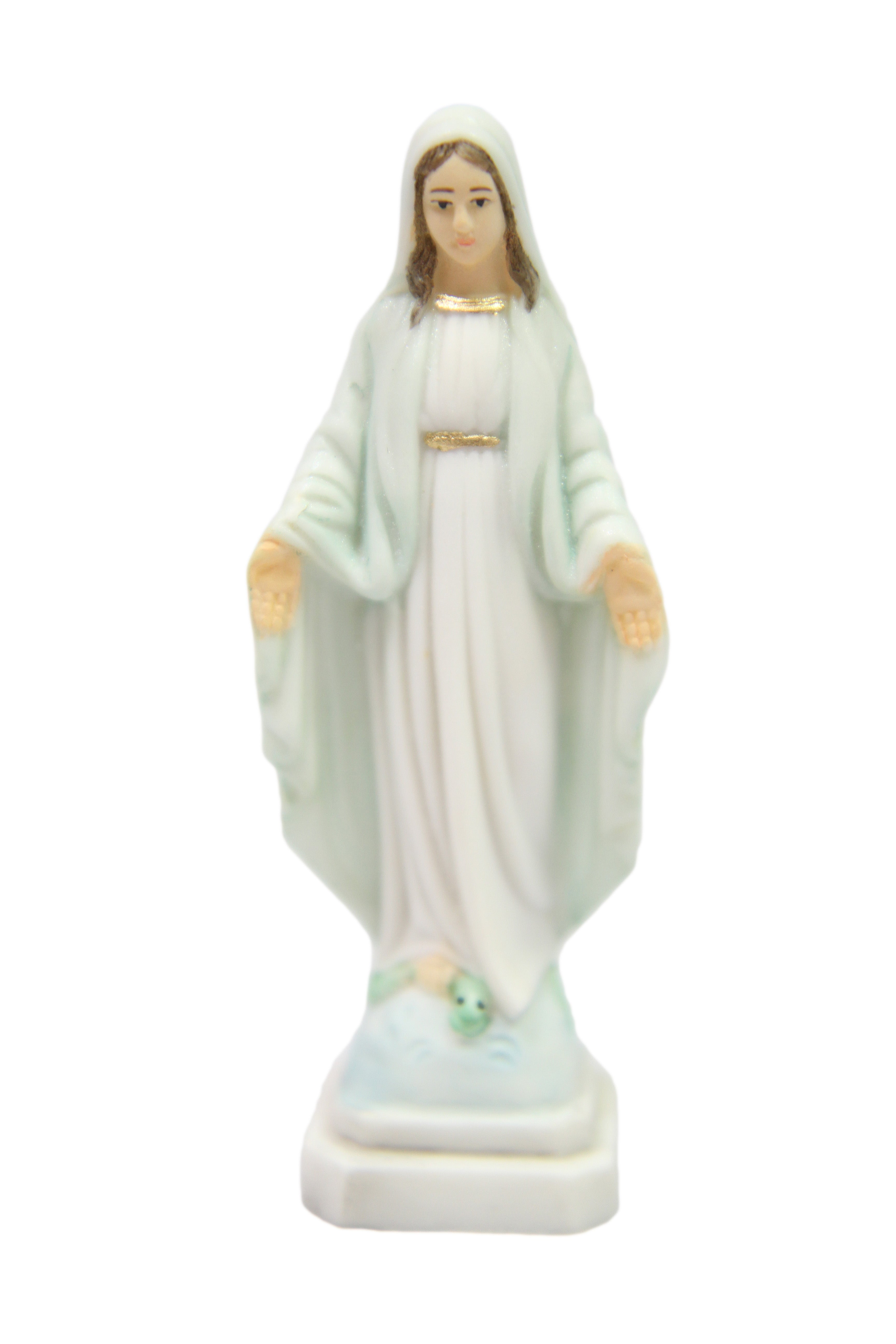 4.25 Inch Our Lady of Grace Virgin Mary Catholic Statue Figurine Vittoria Made in Italy