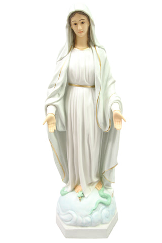 39 Inch Our Lady of Grace Virgin Mary Mother Catholic Statue Vittoria Collection Made in Italy Indoor Outdoor Garden