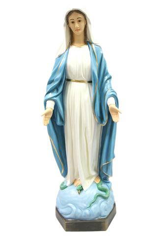 39 Inch Our Lady of Grace Virgin Mary Catholic Statue Vittoria Collection Made in Italy Indoor Outdoor Garden