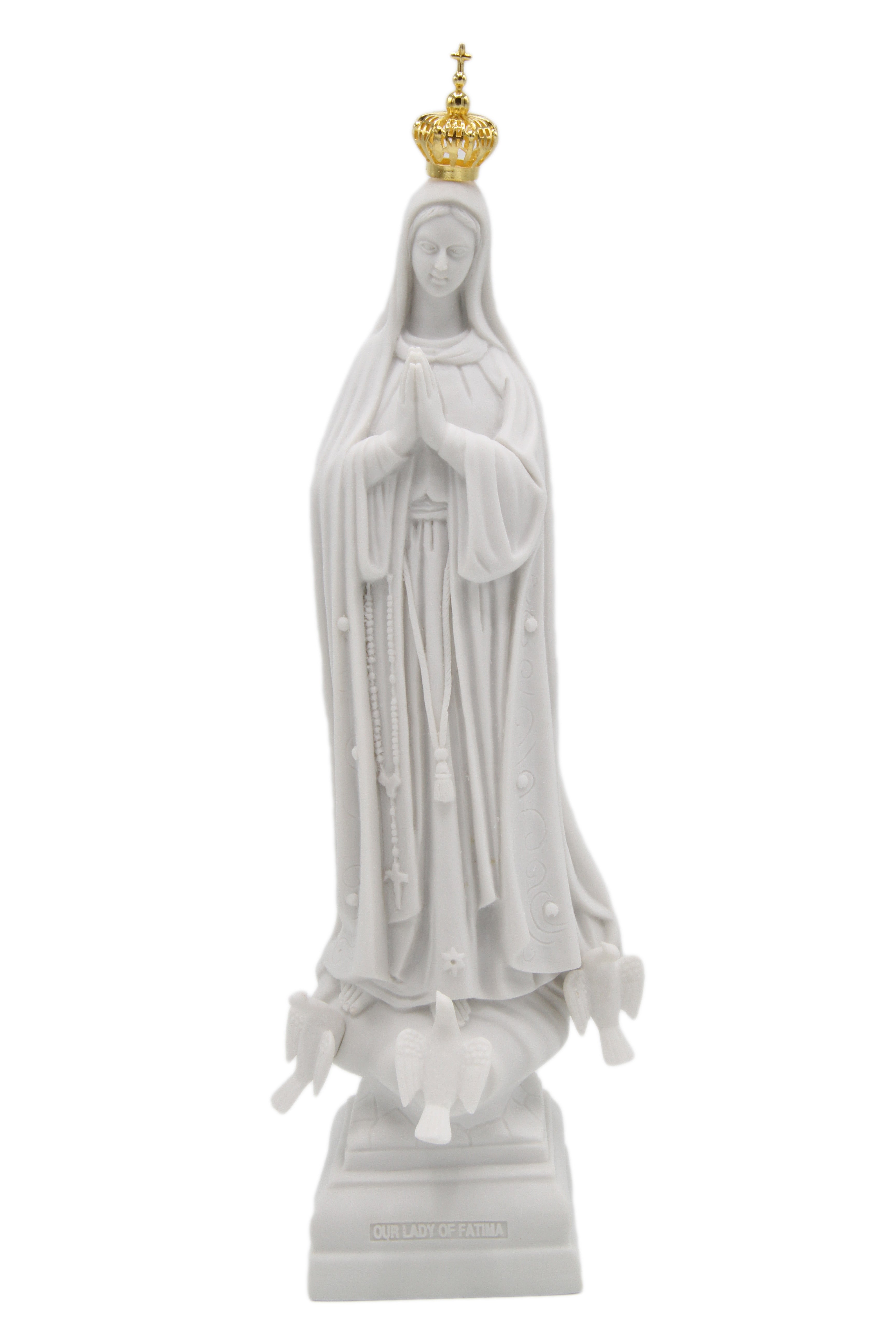 13 Inch Our Lady of Fatima Virgin Mary Catholic Statue Vittoria Collection Made in Italy