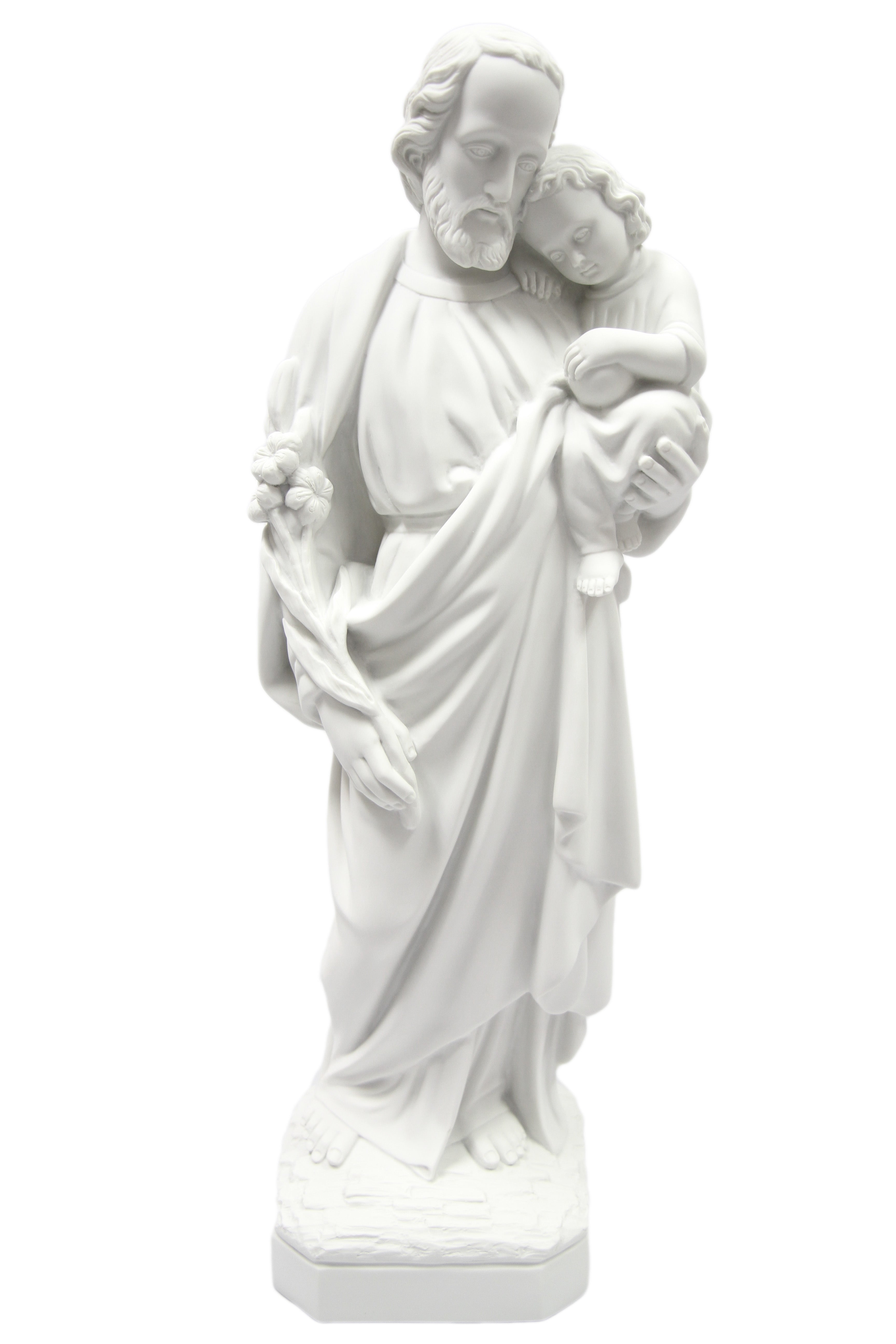 23.5" Saint Joseph with Baby Jesus Catholic Religious Statue Vittoria Collection Made in Italy