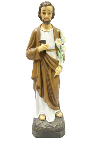 19 Inch Saint Joseph the Worker Catholic Religious Statue Vittoria Collection Made in Italy