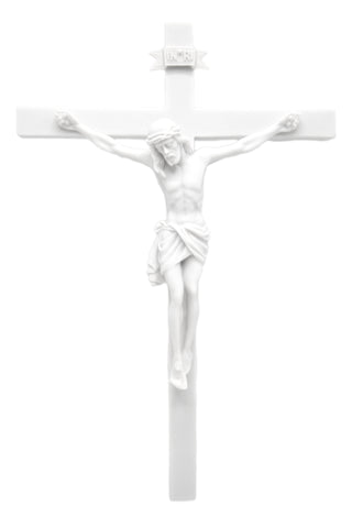 13 Inch Wall Hanging Crucifix Cross Jesus Statue Catholic Vittoria Collection Made in Italy
