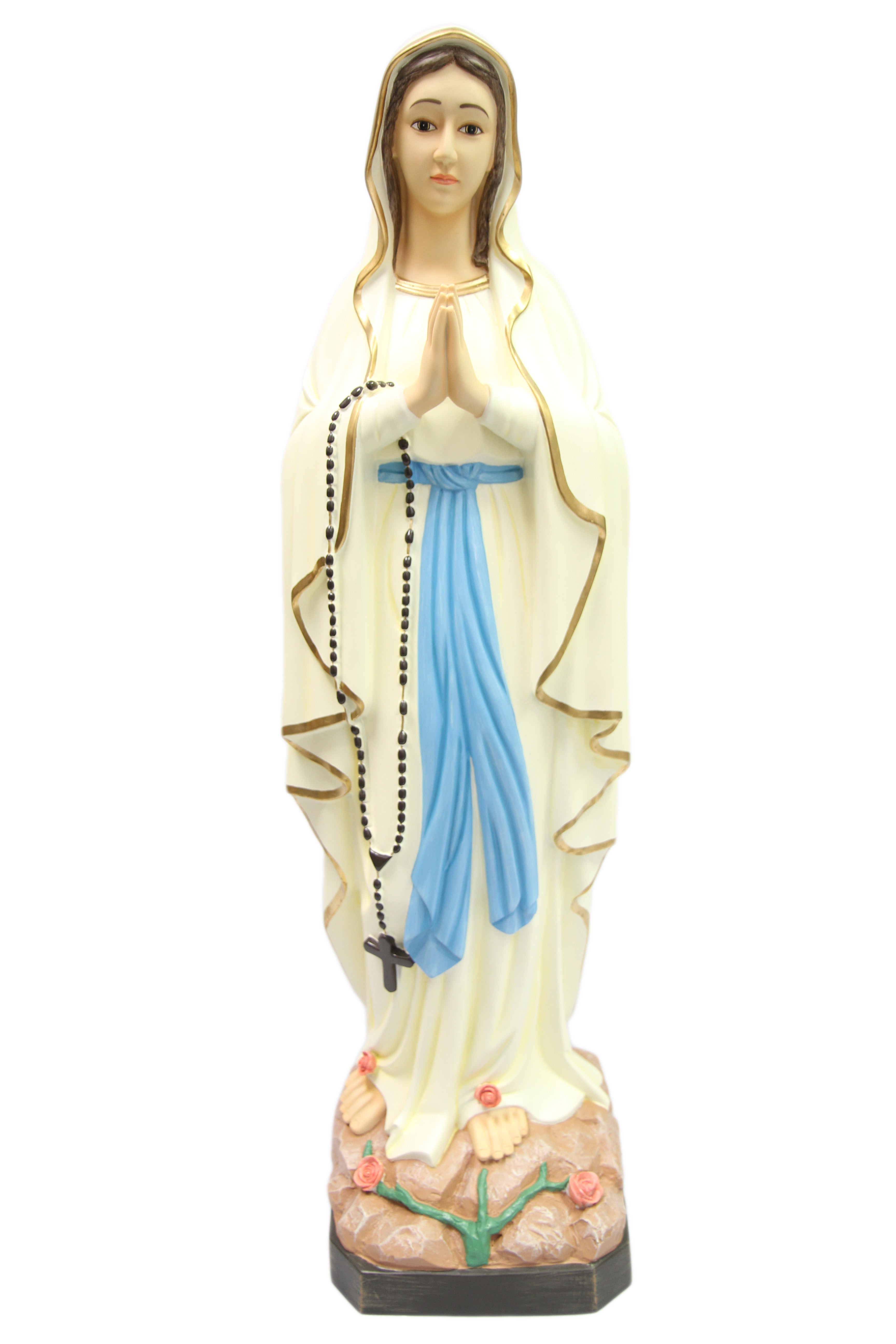 38 Inch Our Lady of Lourdes Virgin Mary Blessed Mother Statue Sculpture Vittoria Collection Made in Italy Catholic