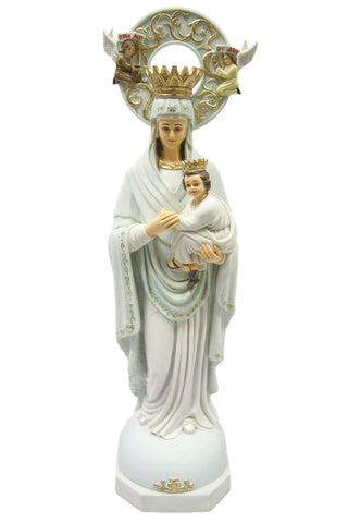 22.5 Inch Our Lady of Perpetual Help Virgin Mary Statue Vittoria Made in Italy