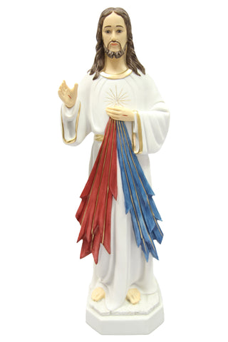 19 Inch Divine Mercy Jesus Catholic Statue Sculpture Vittoria Collection Made in Italy