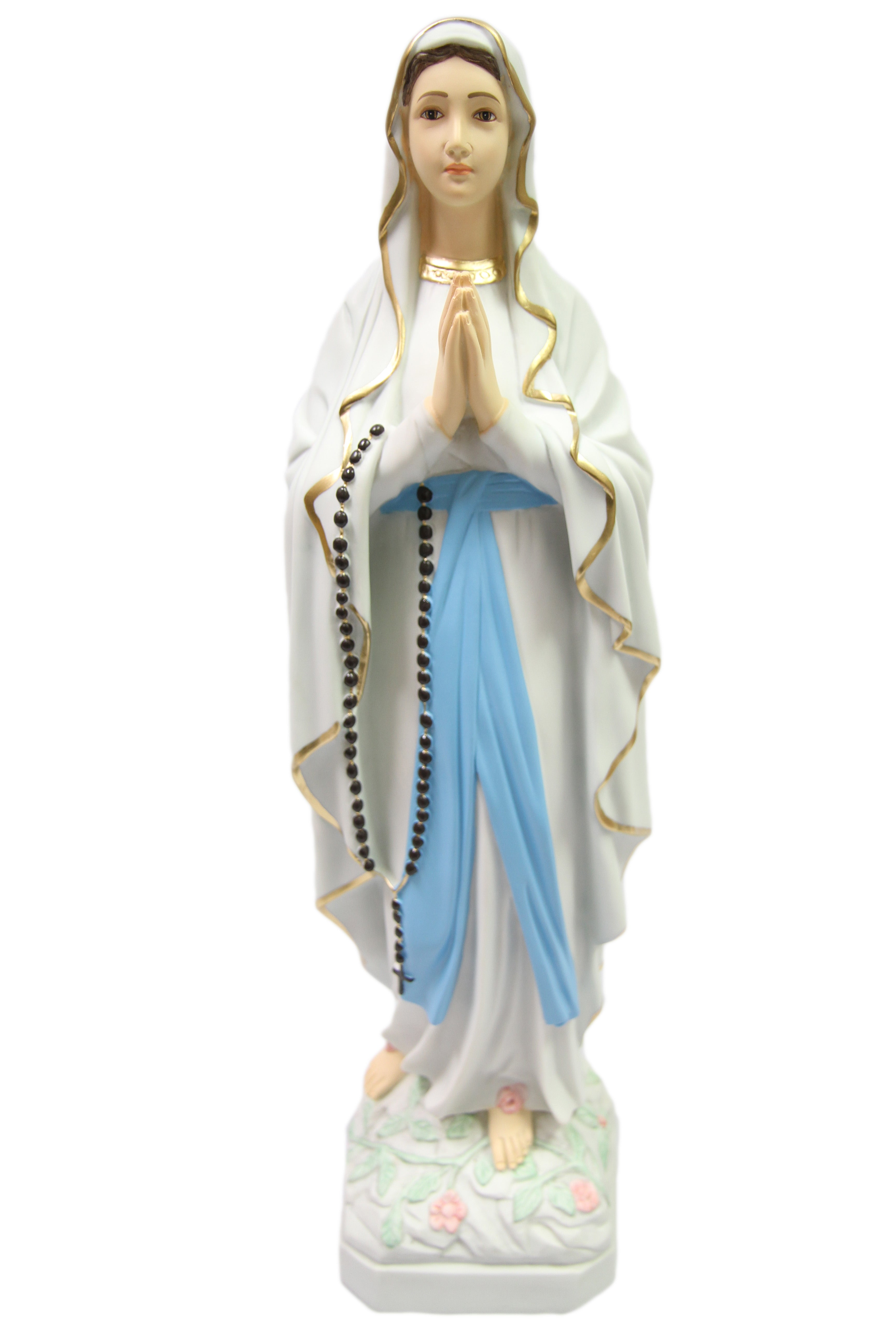 25 Inch Our Lady of Lourdes Virgin Mary Blessed Mother Catholic Statue Religious Vittoria Collection Made in Italy