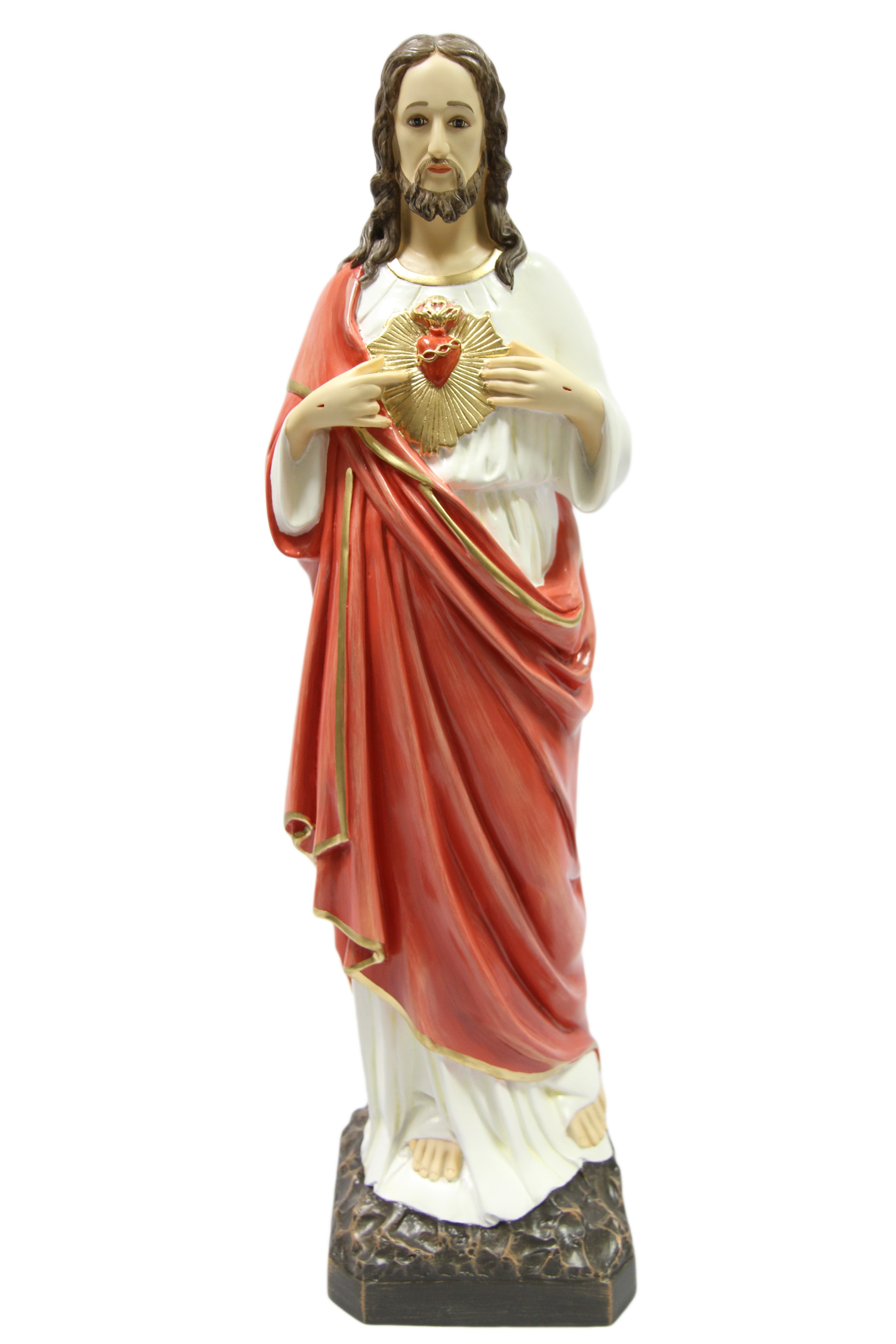 25 Inch Sacred Heart of Jesus Catholic Statue Vittoria Collection Made in Italy