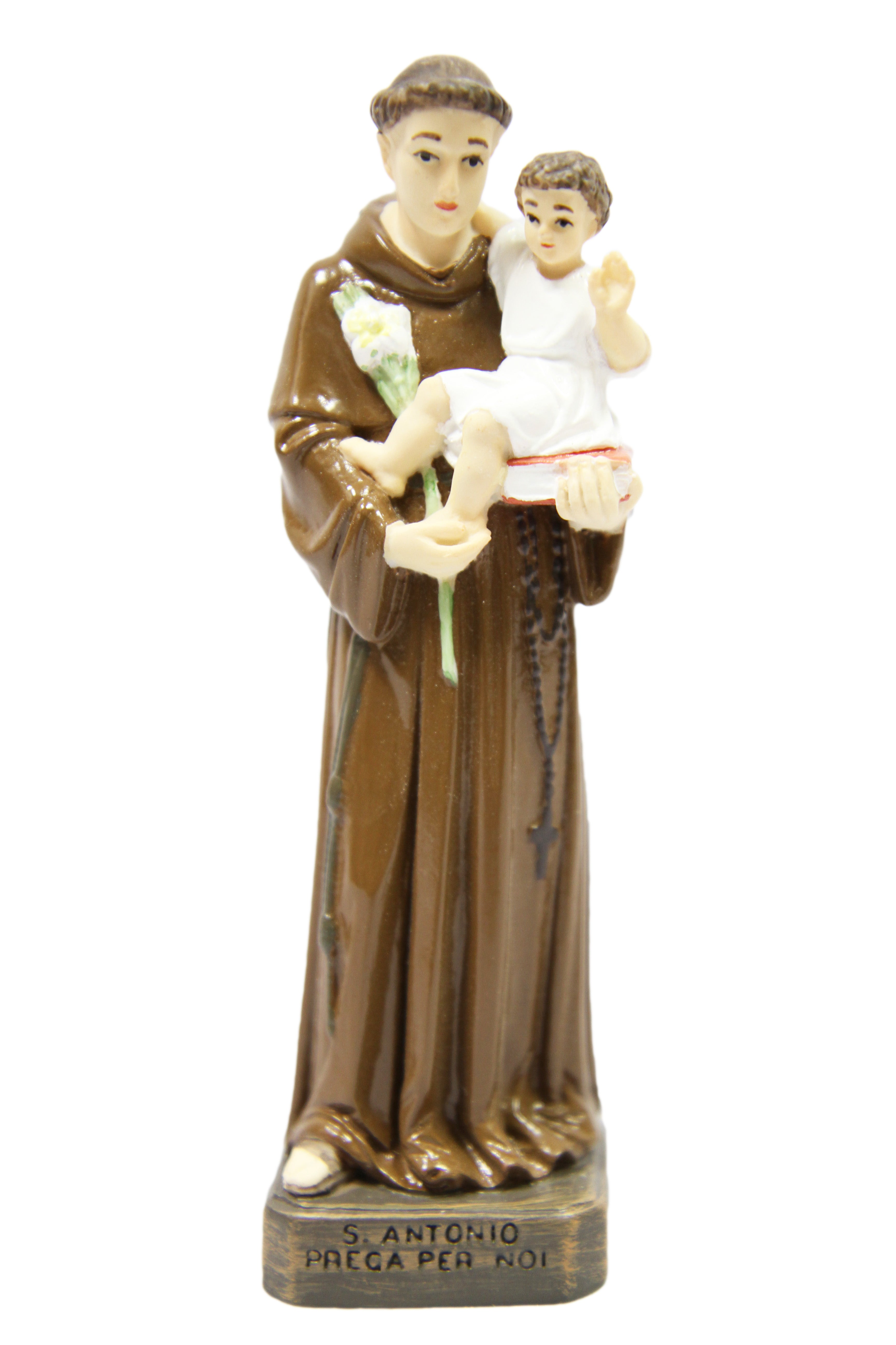 6" Saint Anthony De Padua Catholic Religious Statue Figurine Vittoria Collection Made in Italy