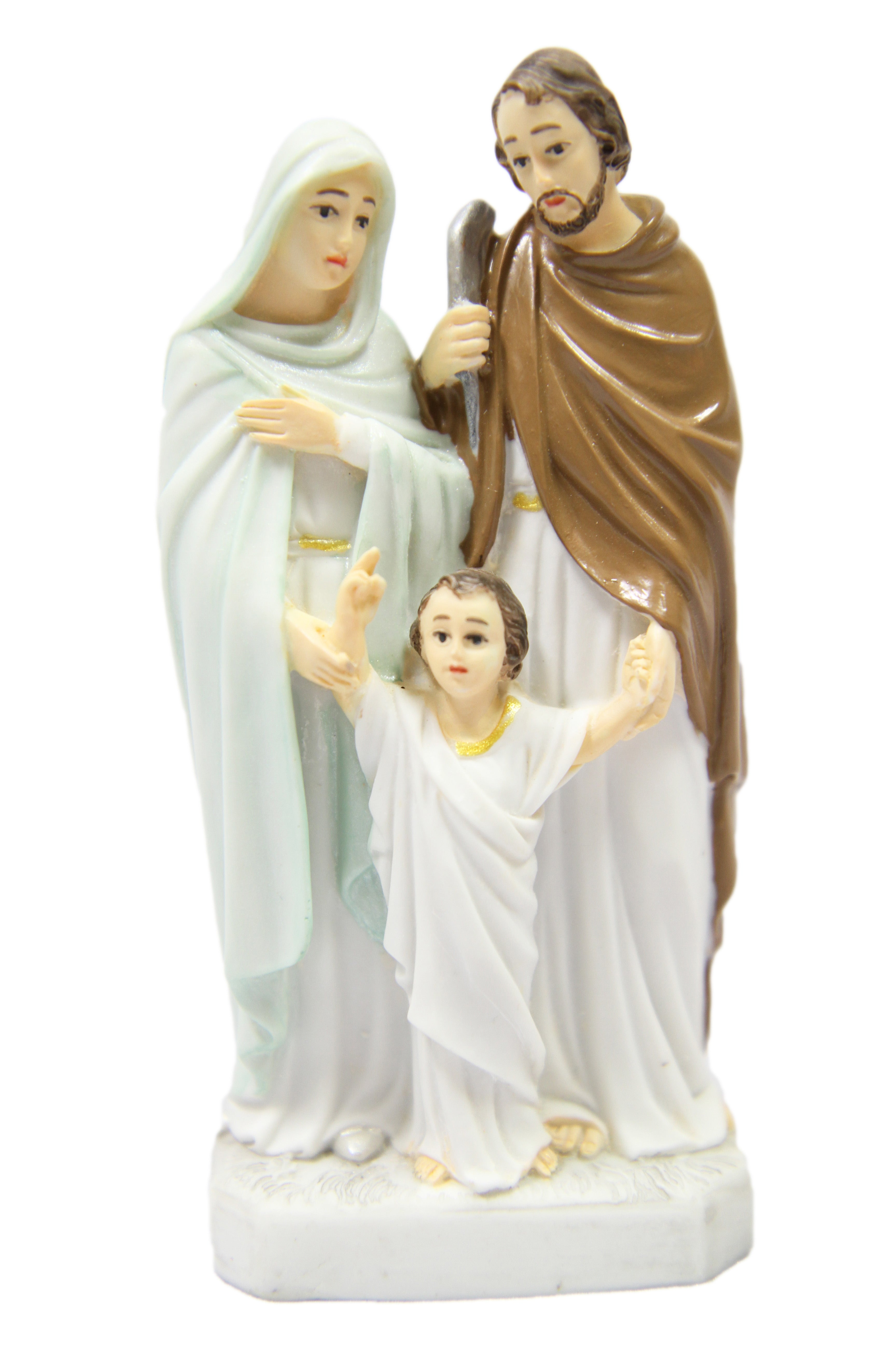 5 Inch Holy Family Statue Joseph Mary Baby Jesus Catholic Religious Figurine