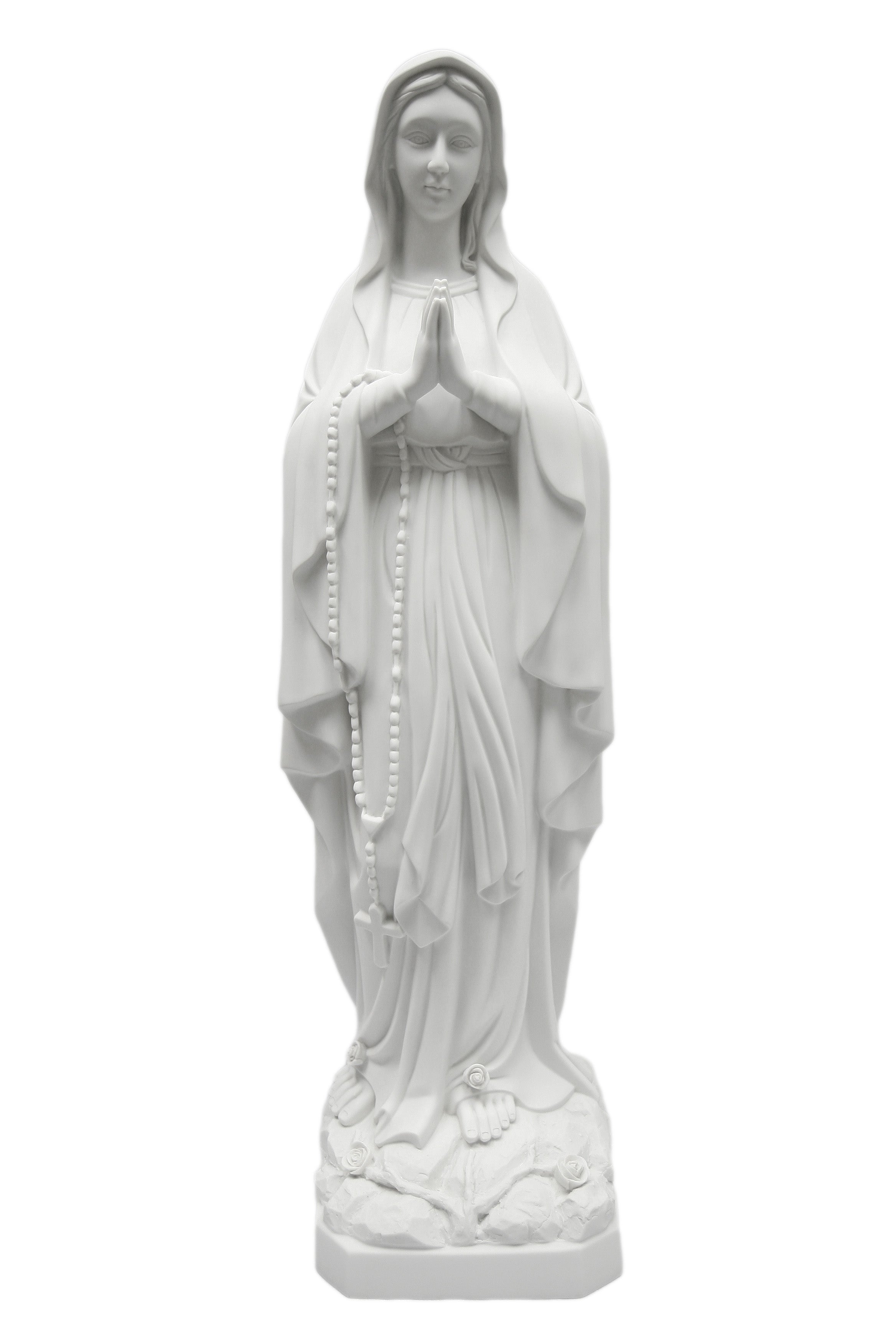 38 Inch Our Lady of Lourdes Virgin Mary Catholic Statue Sculpture Vittoria Collection Made in Italy