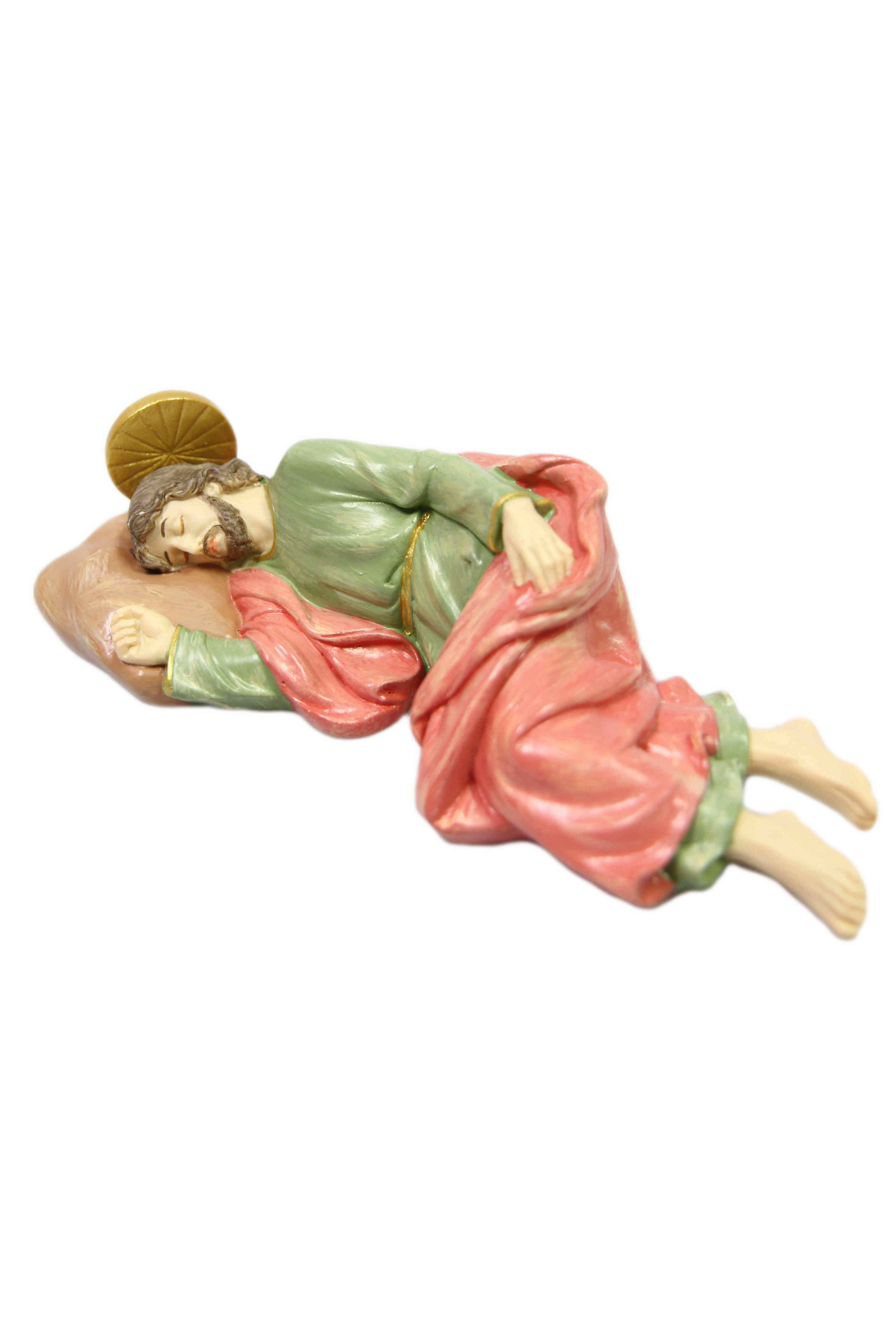8" Sleeping Saint St Joseph Catholic Statue Sculpture Figurine Vittoria Collection Made in Italy Religious