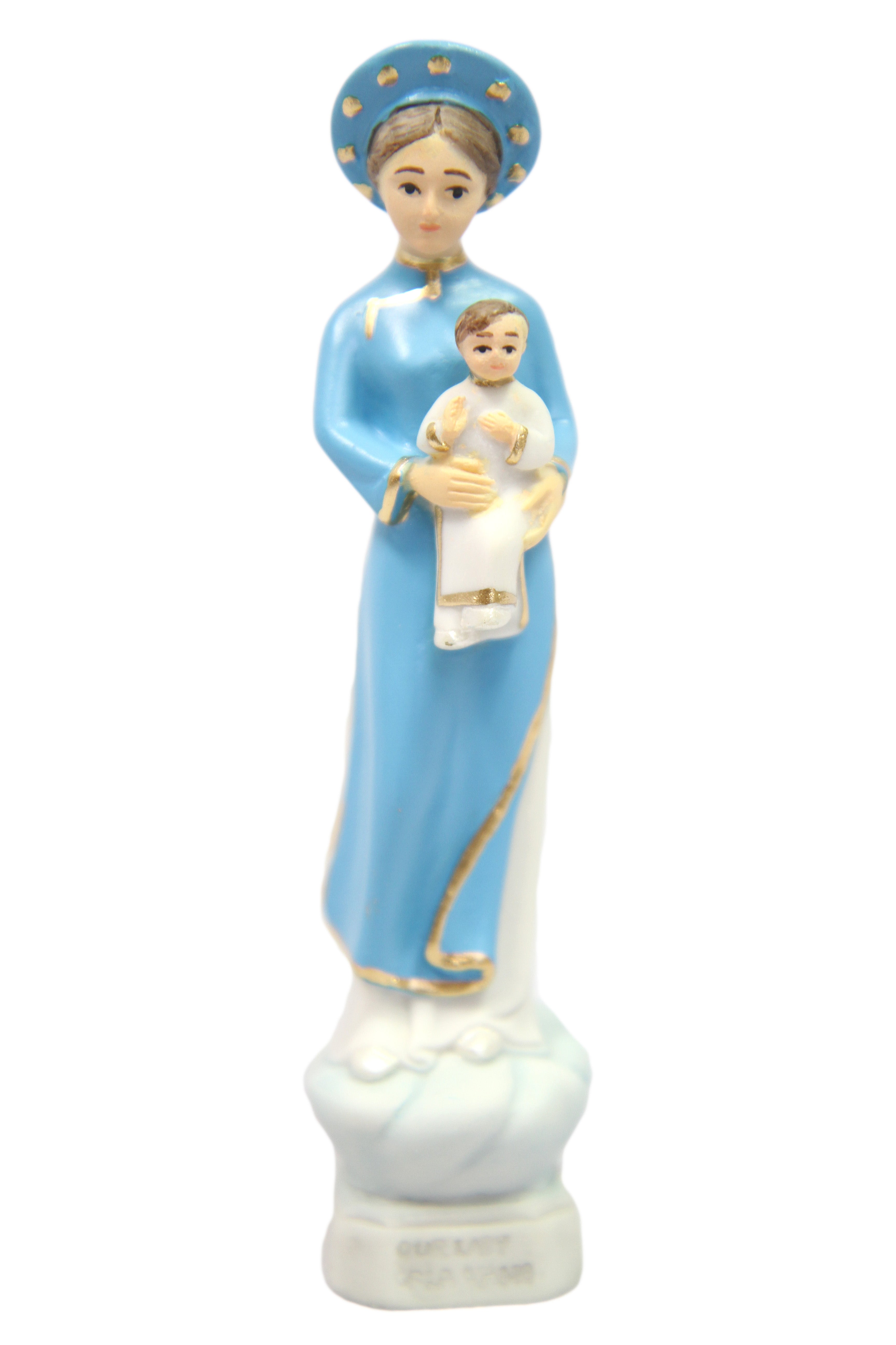 5 Inch Our Lady of La Vang Virgin Mary Blessed Mother Catholic Religious Statue Figurine Vittoria Collection Made in Italy