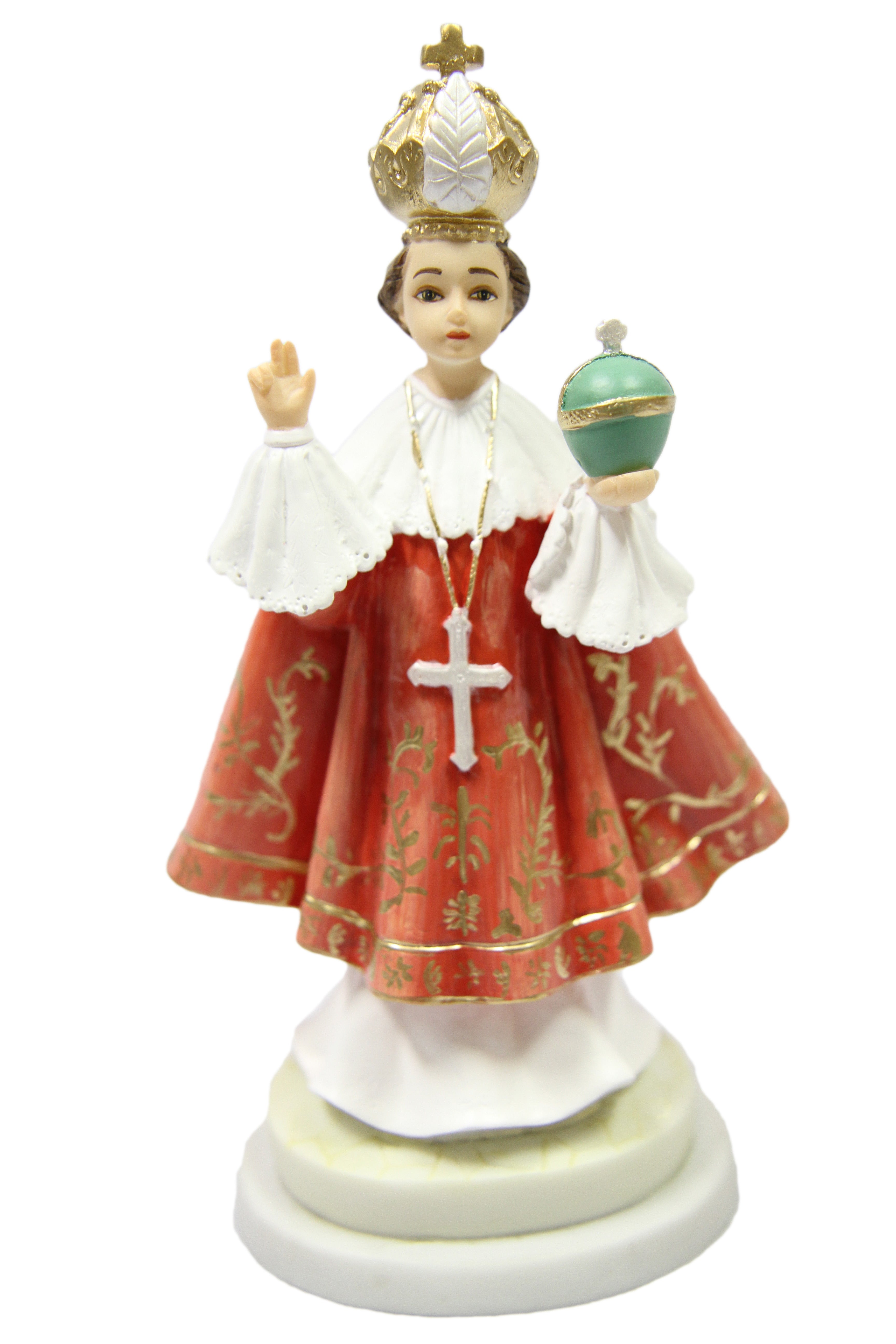 8" Inch Infant Child Jesus of Prague Catholic Statue Vittoria Collection Made in Italy