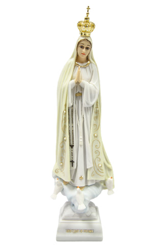 11.5 Inch Our Lady of Fatima Virgin Mary Catholic Statue Vittoria Collection Made in Italy