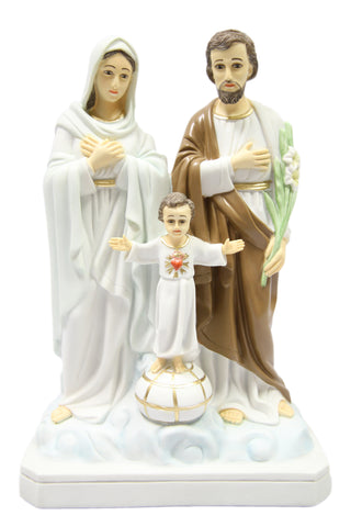 15.5 Inch Holy Family Statue Saint Joseph Mary Baby Jesus Catholic Religious Figurine Made in Italy