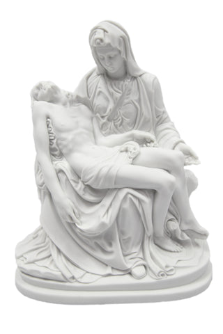 8.75 Inch Pieta Michelangelo White Statue Catholic Religious Sculpture