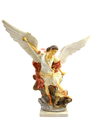16 Inch Saint Michael Archangel Statue Catholic Angel Vittoria Collection Made in Italy Hand Painted